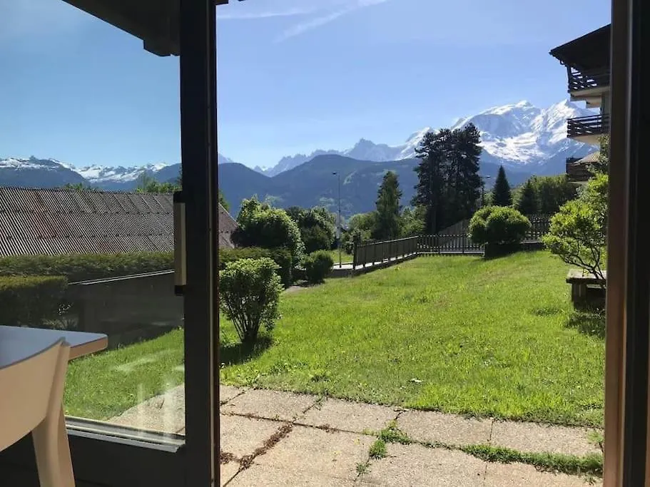 La Marmotte: Vue Mont Blanc, Terrasse, Parking Apartment Combloux