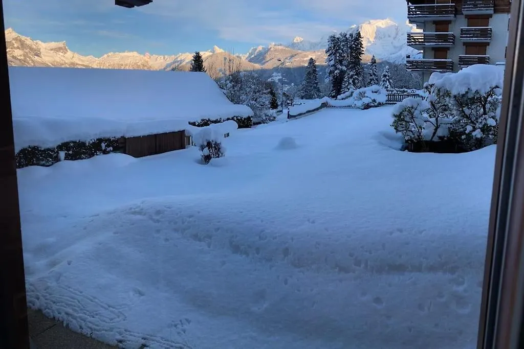 La Marmotte: Vue Mont Blanc, Terrasse, Parking Apartment Combloux France