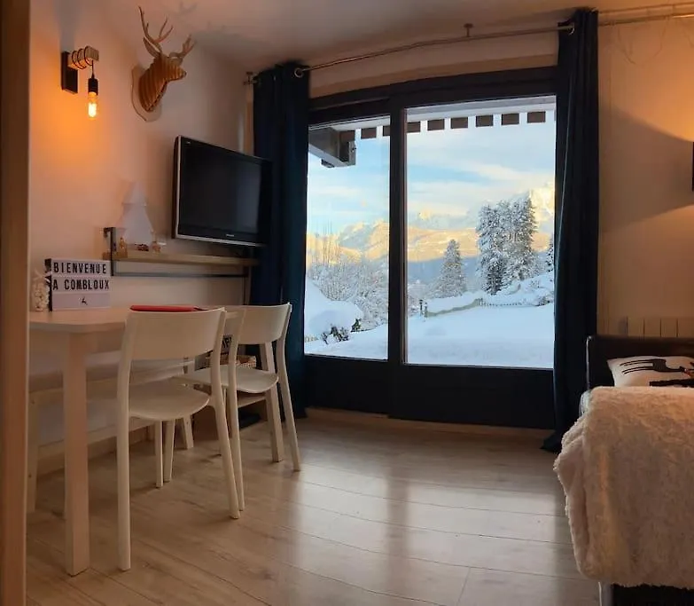 La Marmotte: Vue Mont Blanc, Terrasse, Parking Apartment Combloux